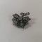 Broche Broche ancienne en or 750 et argent 925 ornée de diamants 58 Facettes