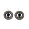 Boucles d'oreilles Boucles d’oreilles rosettes - Saphirs et diamants en or blanc 18 carats 58 Facettes