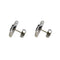 Boucles d'oreilles Boucles d’oreilles rosettes - Saphirs et diamants en or blanc 18 carats 58 Facettes