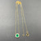 Pendentif Pendentif en or jaune 18 kt avec émeraude de Colombie et diamants 58 Facettes