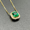 Pendentif Pendentif en or jaune 18 kt avec émeraude de Colombie et diamants 58 Facettes