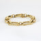 Bracelet Bracelet à maillons mats et polis en or jaune 14 kt 58 Facettes