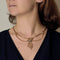 Collier Collier vintage années 50 en or jaune 750 et diamants 58 Facettes
