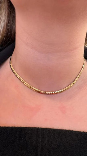 Collier Cartier - Collier maille anglaise en or jaune 18 carats 58 Facettes 096621278010