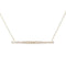 Collier Collier ligne de diamants en or gris et or jaune 18K 58 Facettes