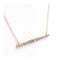 Collier Collier ligne de diamants en or gris et or jaune 18K 58 Facettes