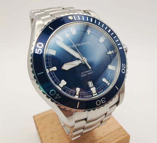 Montre Emporio Armani ARS9004 - Montre automatique en acier inoxydable 58 Facettes 525401152682