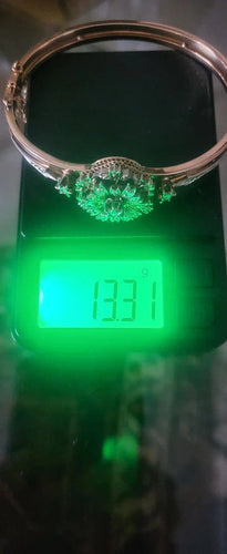 Bracelet Napoléon III - Bracelet en or rose 18 carats, argent et diamants 58 Facettes