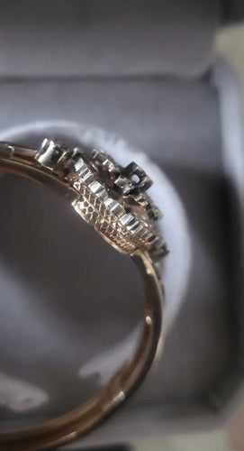 Bracelet Napoléon III - Bracelet en or rose 18 carats, argent et diamants 58 Facettes