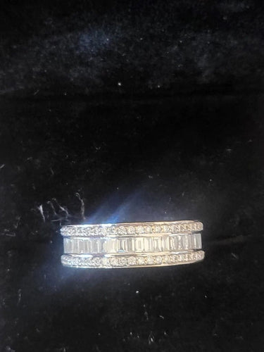 Bague 56 Alliance - Bague en or blanc 18 carats et diamants 58 Facettes
