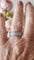 Bague 56 Alliance - Bague en or blanc 18 carats et diamants 58 Facettes