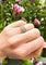 Bague 55 Bague bandeau ajourée en or gris 18 carats et diamants 58 Facettes