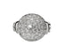 Bague 58 Bague dôme Art Déco en platine et diamants 58 Facettes
