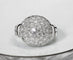 Bague 58 Bague dôme Art Déco en platine et diamants 58 Facettes