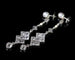 Boucles d'oreilles Art Déco - Boucles d’oreilles pendantes en platine, diamants et perles fines 58 Facettes