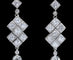 Boucles d'oreilles Art Déco - Boucles d’oreilles pendantes en platine, diamants et perles fines 58 Facettes