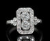 Bague 53 Bague Art déco en platine et diamants, vers 1920 58 Facettes