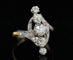Bague 49 Bague Belle Époque marquise en or, platine et diamants 58 Facettes