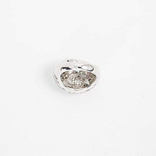 Bague 55 Bague en or blanc 18 carats et diamants 1,10 ct 58 Facettes