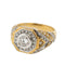 Bague 53 Bague en or jaune et blanc 18 carats et diamants 58 Facettes
