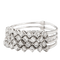 Bague 58 Bague multi-anneaux en or blanc 18 carats et diamants 58 Facettes