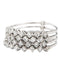 Bague 58 Bague multi-anneaux en or blanc 18 carats et diamants 58 Facettes