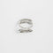Bague 58 Bague multi-anneaux en or blanc 18 carats et diamants 58 Facettes