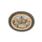 Broche Broche micromosaïque en or jaune 18 carats, argent et diamants 58 Facettes