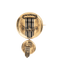 Broche Broche en or jaune 14 carats et émail noir 58 Facettes