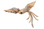 Broche Broche en or jaune et blanc 18 carats sertie de diamants 58 Facettes