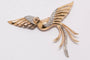 Broche Broche en or jaune et blanc 18 carats sertie de diamants 58 Facettes