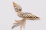 Broche Broche en or jaune et blanc 18 carats sertie de diamants 58 Facettes