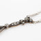 Collier Collier avec pendentif en or blanc 18 carats, argent et diamants 58 Facettes