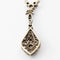 Collier Collier avec pendentif en or blanc 18 carats, argent et diamants 58 Facettes