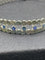 Bracelet Bracelet vintage en or blanc 18 carats et saphirs bleus 58 Facettes