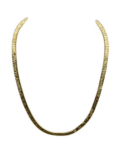 Collier Tour de cou vintage en or jaune 18 carats 58 Facettes