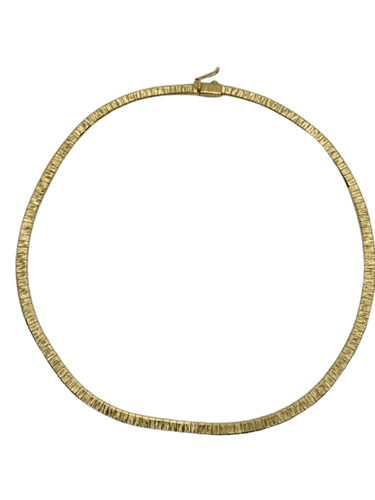 Collier Tour de cou vintage en or jaune 18 carats 58 Facettes