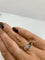 Bague 53 Bague solitaire vintage en or blanc 18 carats et diamant 0,18 ct 58 Facettes