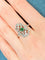 Bague 54 Bague Belle Époque en or 18k et platine avec émeraude et diamants 58 Facettes 1481