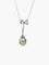 Collier Collier nœud - Pendentif en platine avec perle fine, diamants et émeraudes 58 Facettes 1184