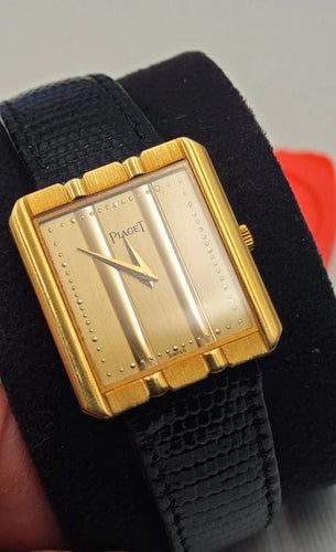 Montre Piaget Polo - Montre en or jaune 18 carats réf. 8163 58 Facettes