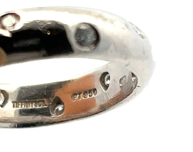 Bague 51 Tiffany & Co. Étoile - Bague en platine 950 et diamants 58 Facettes