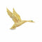 Broche Hermès - Broche Canard en vol en or jaune 18 carats et émeraude 58 Facettes