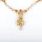 Collier Collier draperie en or jaune 750 avec rubis et diamants 58 Facettes
