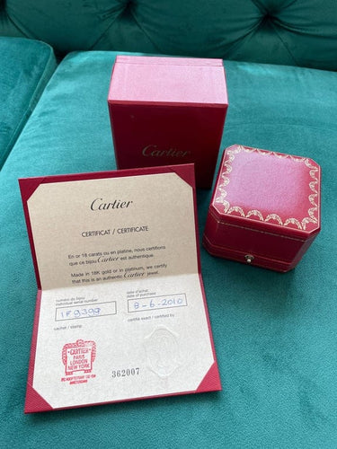 Bague 53 Cartier Trinity Tourbillon - Bague en or blanc, jaune et rose 18 carats 58 Facettes