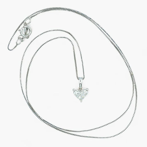 Pendentif Pendentif en or blanc 14K avec diamants 0,42 ct 58 Facettes AK74