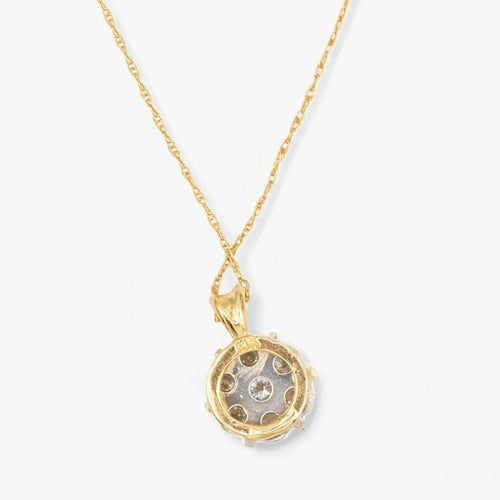 Pendentif Pendentif en or jaune 14K avec diamants 0,40 ct 58 Facettes AL44