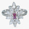 Bague 53 Bague en or 14K sertie de diamants et rubis 58 Facettes AG05