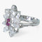 Bague 53 Bague en or 14K sertie de diamants et rubis 58 Facettes AG05