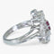 Bague 53 Bague en or 14K sertie de diamants et rubis 58 Facettes AG05